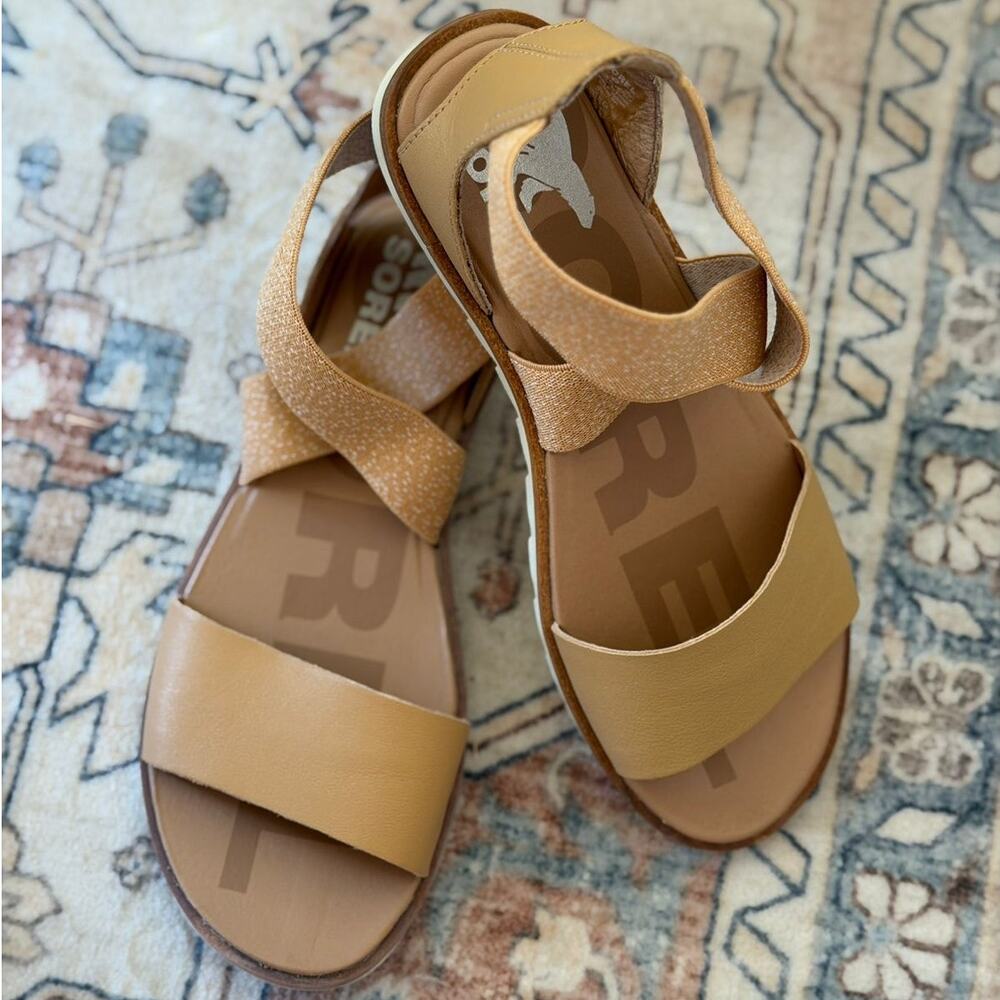 SOREL Women’s Ella II Sandals Tan/Camel Size 6.5